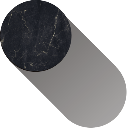 Sfera di marmo nero tipo 1